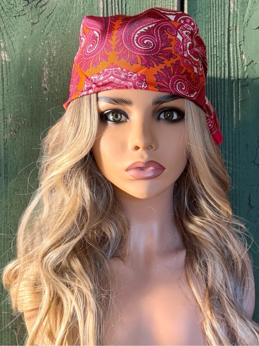 Italian Silk Paisley Bandana (Oversized)🌞